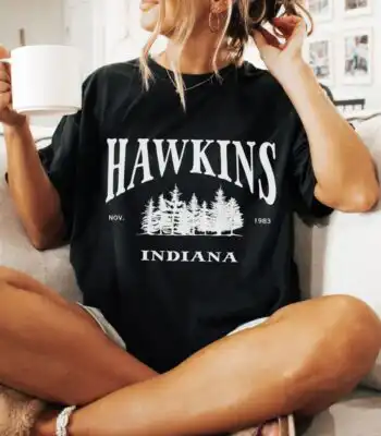 Hawkins Indiana Shirt – Soft Cotton Tee for Stranger Things Fans