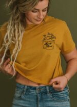 Herb Nerd Cropped Tee – Eco-Friendly Wildflower Graphic Shirt