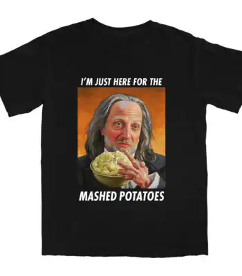 Here for the Mashed Potatoes Tee – Soft Cotton Graphic Shirt