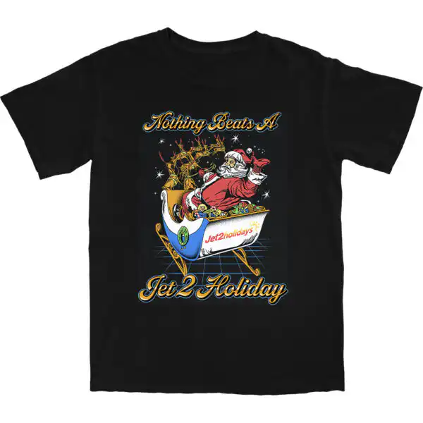 Holiday Santa T Shirt – Soft Cotton Christmas Graphic Tee