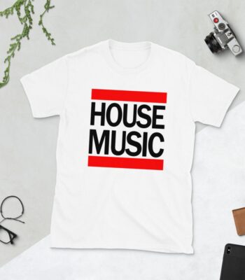 House Music Logo T-Shirt – RUN DMC Parody Unisex Graphic Tee