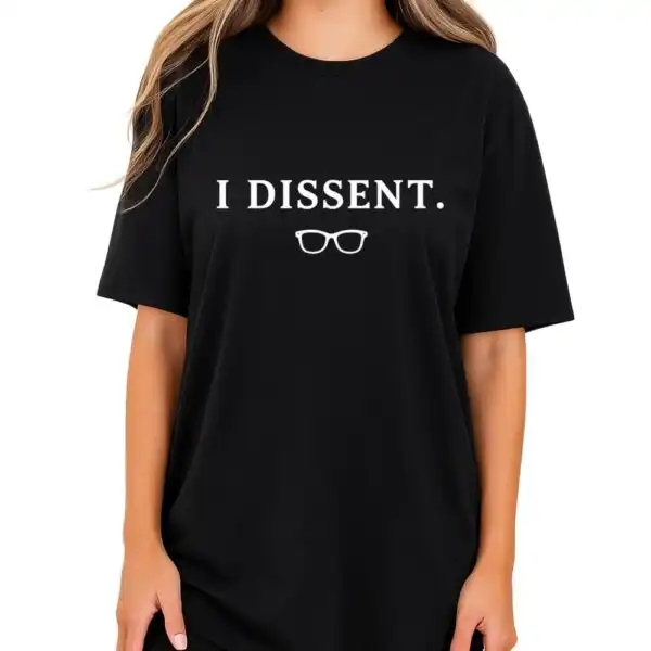 I dissent shirt – Minimalist feminist graphic tee for advocacy