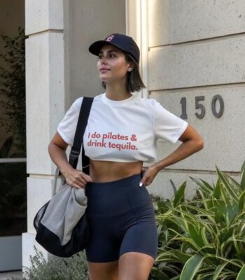 I Do Pilates and Drink Tequila T-Shirt – Funny Gym Lover Tee