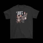 I Don't Give A Rat and Donkey Tee – Funny Unisex Dad Shirt