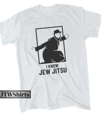 I Know Jew Jitsu Funny Men's T-Shirt - Cotton Crew Neck Tee