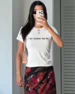 I Let Femmes Top Me Baby Tee – Cute Pride Graphic Crop Top