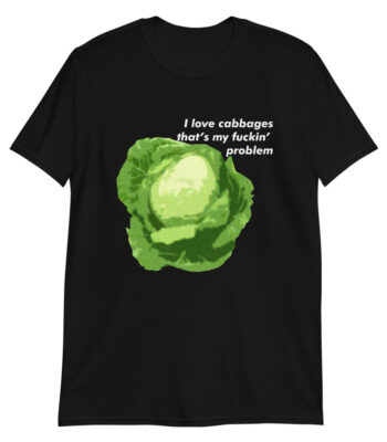 I Love Cabbages Shirt – Soft Slim Fit Cotton Tee for Fans