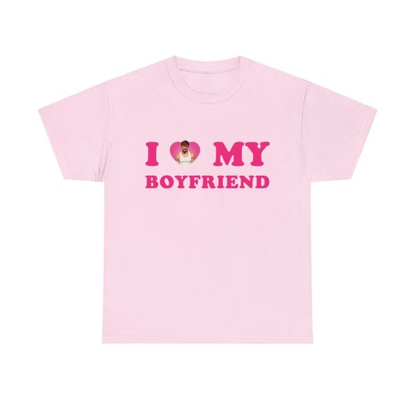 I love my boyfriend Nicholas Chavez Pink Heart Tee – Unisex Cotton Shirt