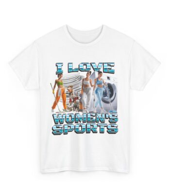 I love women's sports Cotton Tee – Classic Fit Everyday Shirt