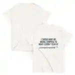 I threw away my moral compass shirt – dark humor graphic tee