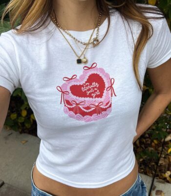 I'm Literally Just a Girl Baby Tee – Funny Red Pink Gift