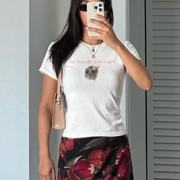 I'm Literally Just A Girl T-Shirt – Funny Retro Graphic Tee