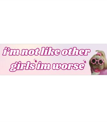 I'm Not Like Other Girls I'm Worse Bumper Sticker & Magnet - Funny Vinyl Decor
