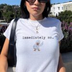Immediately No Shirt Funny Baby Tee – Y2K Graphic Crop Top