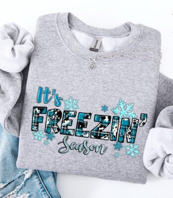 It's Freezing Season Hoodie – Cozy Winter Sweatshirt Gift