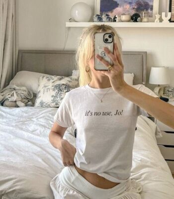 It's No Use, jo! Vintage Baby Tee – Little Women Quote Shirt