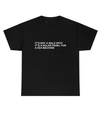 It's not a bald spot, it's a solar panel tee – Unisex Cotton Shirt