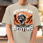 It's Past My Bedtime Funny Skeleton T-Shirt – Ironic Graphic Tee