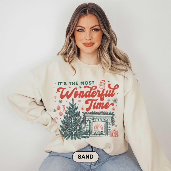 It's The Most Wonderful Time Sweatshirt – Vintage Holiday Cozy Top