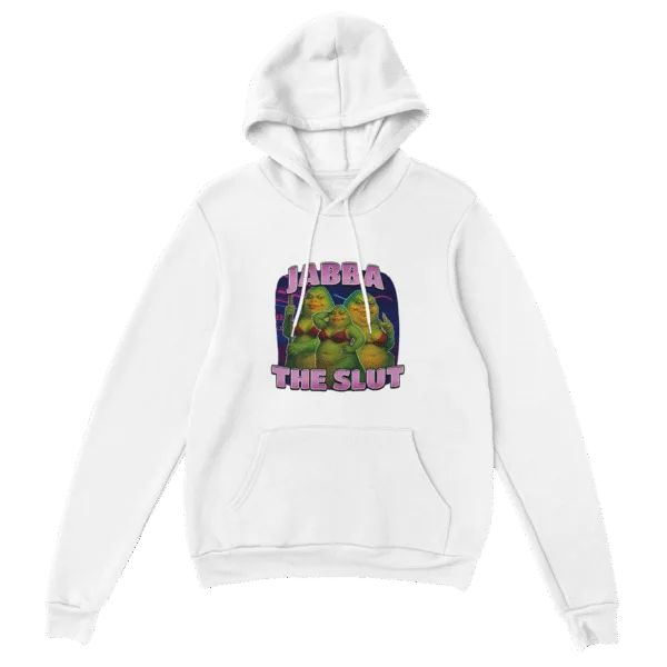 Jabba The Slut Hoodie – Soft Cotton-Poly Blend for Comfort