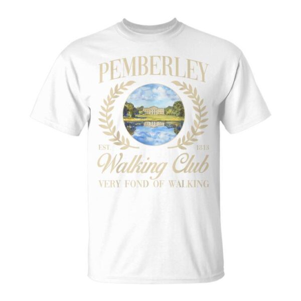 Jane Austen Pemberley Walking Club T-Shirt – Book Lover Gift