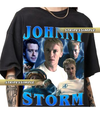 Joseph Quinn Johnny Storm Retro Tee – Vintage 90s Graphic Shirt