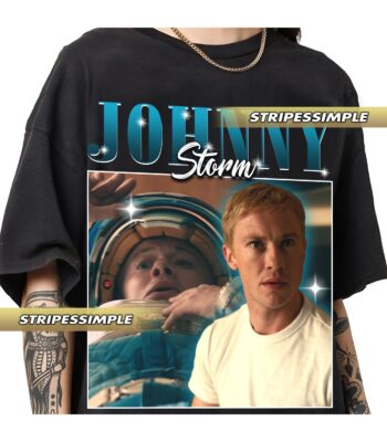 Joseph Quinn Johnny Storm Vintage 90s Style Unisex Tee