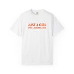 Just a Girl Who Loves Motorsport Tee – Soft Papaya F1 Shirt