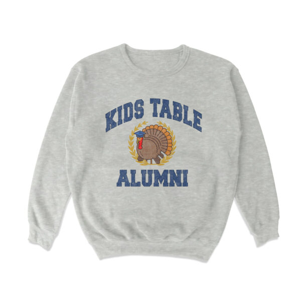 Kids Table Alumni Crewneck Sweatshirt – Soft Cotton Blend Top