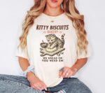 Kitty Biscuits Cat T-Shirt – Funny Kneading Cat Lover Tee