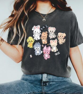 Kpop Stray Kids Skzoo Shirt – Cozy Member Merch for Stay