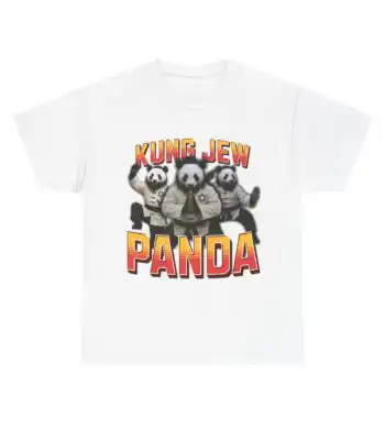 Kung Jew Panda Graphic Tee - Comfy Unisex Cotton Shirt