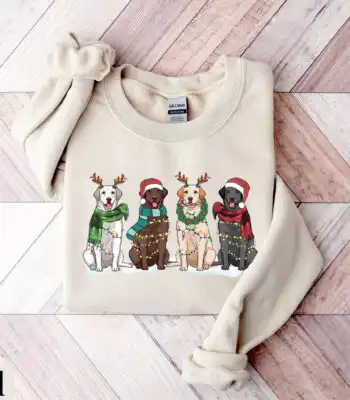 Labrador Retriever Christmas Sweatshirt – Cozy Dog Lover Top