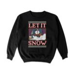 Let It Snow Frosty Crewneck Sweatshirt – Soft Cotton Blend Top