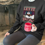 Let It Snow Frosty Crewneck Sweatshirt – Soft Cotton Blend Top