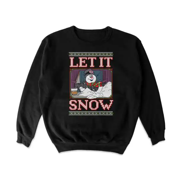 Let It Snow Frosty Crewneck Sweatshirt – Soft Cotton Blend Top