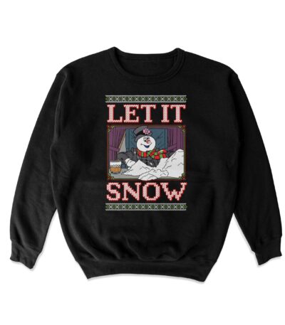 Let It Snow Frosty Crewneck Sweatshirt – Soft Cotton Blend Top