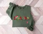 Librarian Claus Sweatshirt - Cozy Christmas Library Crew Top