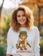 Litter's Full Christmas Vacation Cat Sweatshirt – Funny Holiday Top