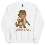Litter's Full Christmas Vacation Cat Sweatshirt – Funny Holiday Top