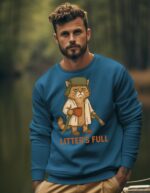 Litter's Full Christmas Vacation Cat Sweatshirt – Funny Holiday Top