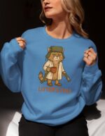 Litter's Full Christmas Vacation Cat Sweatshirt – Funny Holiday Top