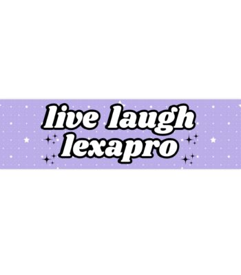 live laugh lexapro bumper sticker – Funny Vinyl Car Magnet