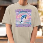 Live Laugh Lobotomy Dolphin Tee – Vintage 90s Unisex Shirt