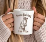 Marcus The Worm Mug – You're Ruining The Vibe Meme Cup