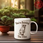 Marcus The Worm Mug – You're Ruining The Vibe Meme Cup