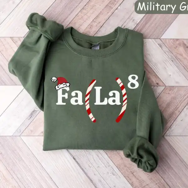 Math Teacher Christmas Sweatshirt – Funny Fa La La Holiday Top