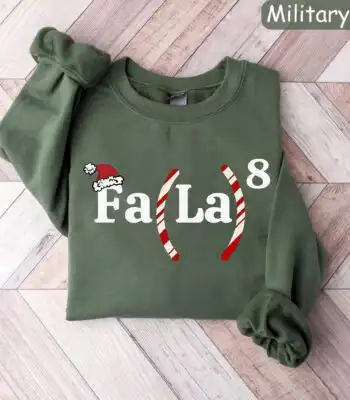 Math Teacher Christmas Sweatshirt – Funny Fa La La Holiday Top