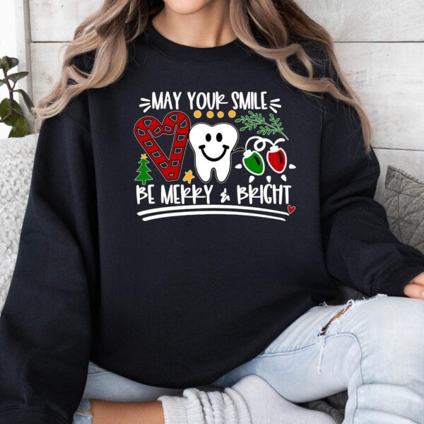 May Your Smile Be Merry Bright Hoodie – Funny Christmas Sweatshirt