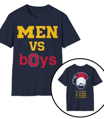 Men vs Boys 2024 Shirt – Michigan Football Rivalry Tee